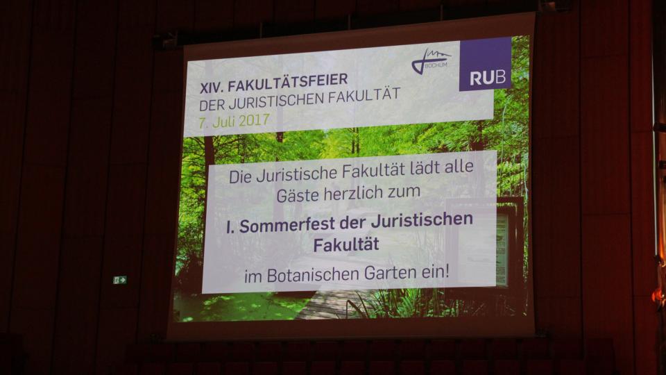 Fakultätsfeier 2017