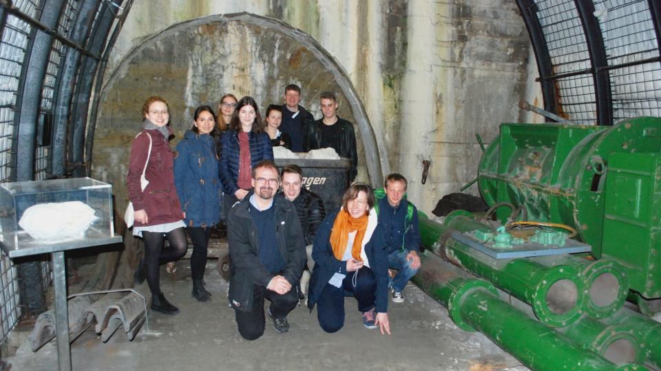 Die Seminargruppe im Deutschen Bergbau-Museum in Bochum